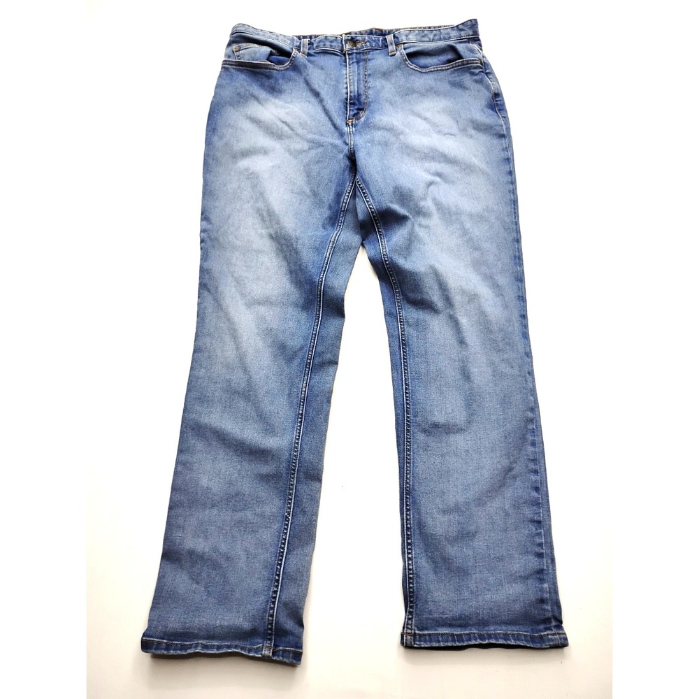Johnston & Murphy Men's Medium Wash Regular Fit Jeans Size 38x32 Straight